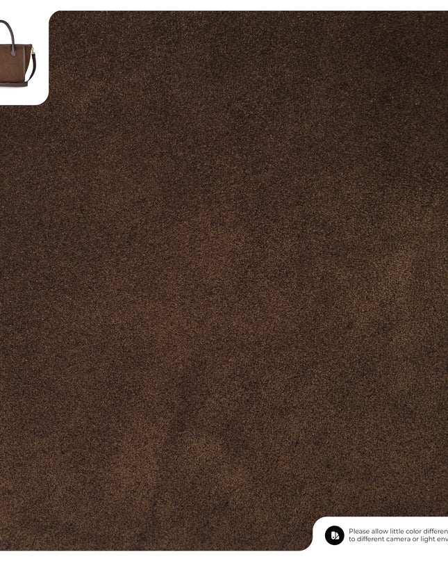 Suede Leather Top-Handle Bag