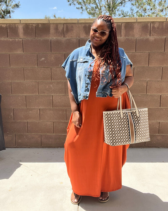 The Mira Almond Spaghetti Strap Maxi Dress