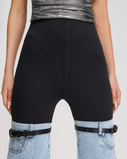 Urban Chic Denim Hybrid Flare Pants
