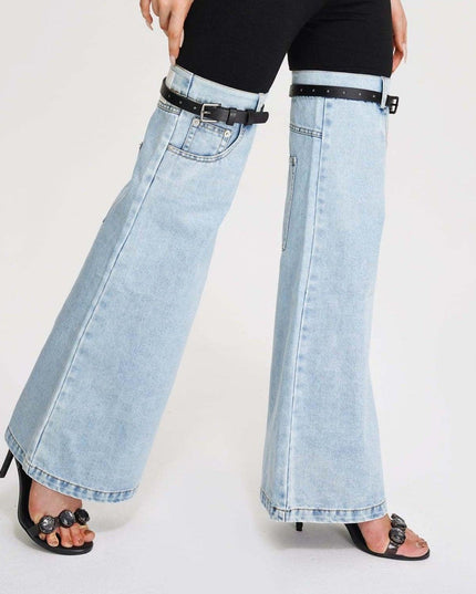 Urban Chic Denim Hybrid Flare Pants