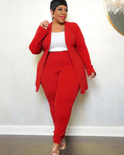 Plus Size Women’s Matching Two-Piece Outfit Set