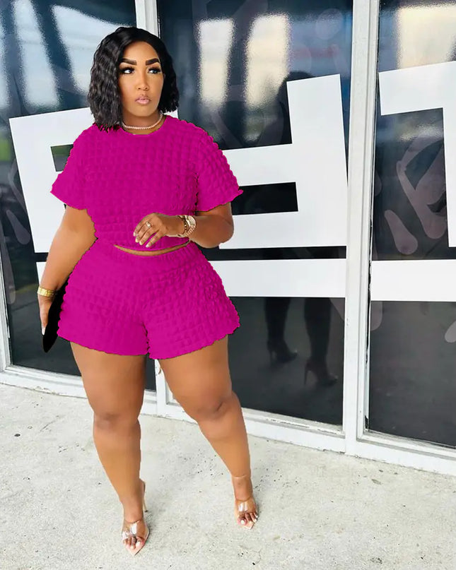 Plus Size Women's Casual Two-Piece Set for Summer